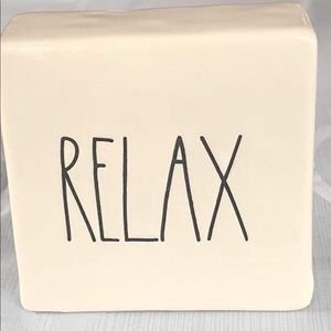 Rae Dunn Relax Pause Decor